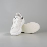 Снимка на JOHN RICHMOND МЪЖКИ СПОРТНИ ОБУВКИ JR ONE METAL PLATE LEATHER AND FABRIC SNEAKERS WHITE-ICE GREY/BLA 4