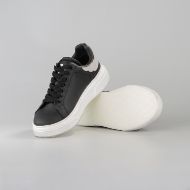 Снимка на JOHN RICHMOND МЪЖКИ СПОРТНИ ОБУВКИ JR ONE MIXED LEATHER SNEAKERS BLACK/WHITE 4