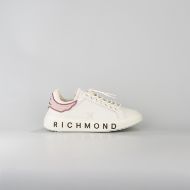 Снимка на JOHN RICHMOND ДАМСКИ СПОРТНИ ОБУВКИ JR ONE LEATHER SNEAKERS WITH METAL LOGO OFF WHITE/NUDE/DARK FUCH 1