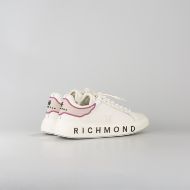 Снимка на JOHN RICHMOND ДАМСКИ СПОРТНИ ОБУВКИ JR ONE LEATHER SNEAKERS WITH METAL LOGO OFF WHITE/NUDE/DARK FUCH 3