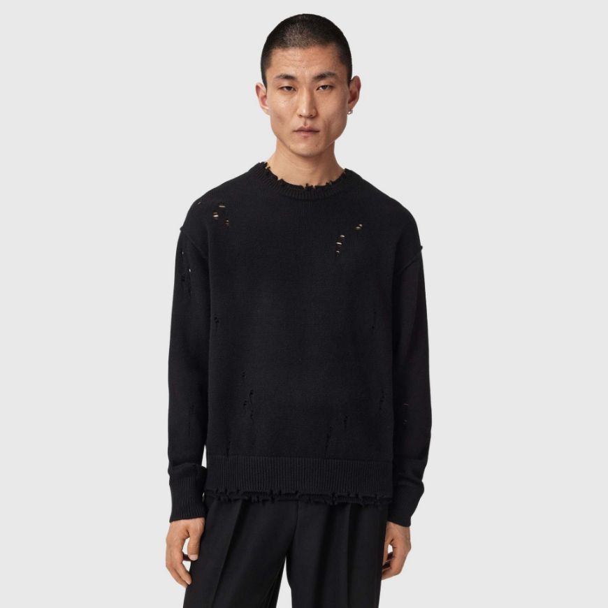 Снимка на ALLSAINTS МЪЖКИ ПУЛОВЕР WOLF CREW BLACK