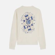 Picture of SCOTCH&SODA MEN'S FRONT AND BACK ARTWORK REGULAR FIT SWEATSHIRT - EGGNOG 2
