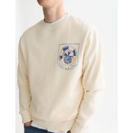 Picture of SCOTCH&SODA MEN'S FRONT AND BACK ARTWORK REGULAR FIT SWEATSHIRT - EGGNOG 6