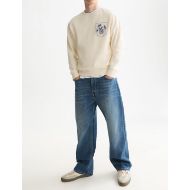 Picture of SCOTCH&SODA MEN'S FRONT AND BACK ARTWORK REGULAR FIT SWEATSHIRT - EGGNOG 7
