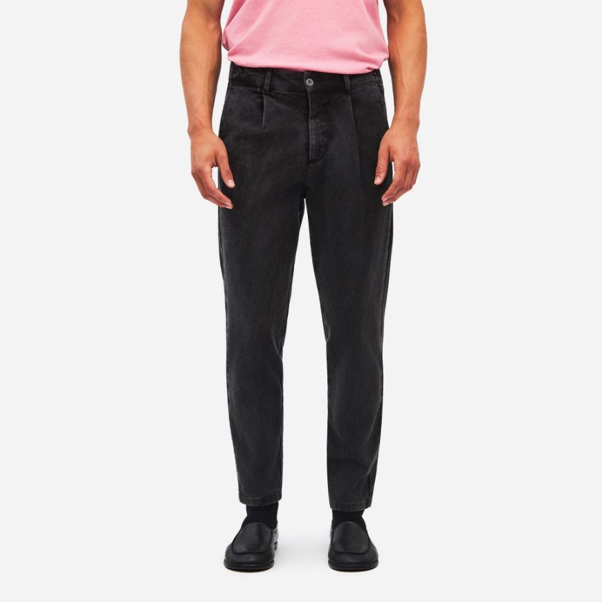 Снимка на DIRTY LAUNDRY МЪЖКИ ПАНТАЛОН PIQUET PLEATED PANTS VINTAGE BLACK