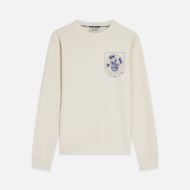 Picture of SCOTCH&SODA MEN'S FRONT AND BACK ARTWORK REGULAR FIT SWEATSHIRT - EGGNOG 1