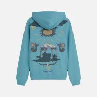 Picture of SCOTCH&SODA MEN'S FRONT AND BACK ARTWORK REGULAR FIT HOODIE - ADRIATIC BLUE 2