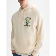 Picture of SCOTCH&SODA MEN'S FRONT AND BACK ARTWORK REGULAR FIT HOODIE - EGGNOG 6