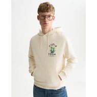 Picture of SCOTCH&SODA MEN'S FRONT AND BACK ARTWORK REGULAR FIT HOODIE - EGGNOG 4