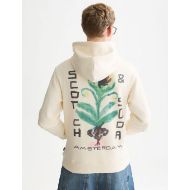 Picture of SCOTCH&SODA MEN'S FRONT AND BACK ARTWORK REGULAR FIT HOODIE - EGGNOG 5