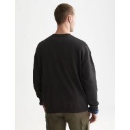 Picture of SCOTCH&SODA MEN'S PLACED EMBROIDERED ARTWORK LOOSE FIT SWEATSHIRT - METEORITE 5