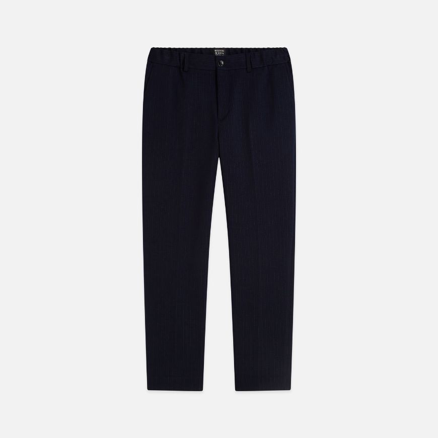 Picture of SCOTCH&SODA MEN'S FINCH TAILORED JERSEY JOGGER - SKY CAPTAIN STRIPE