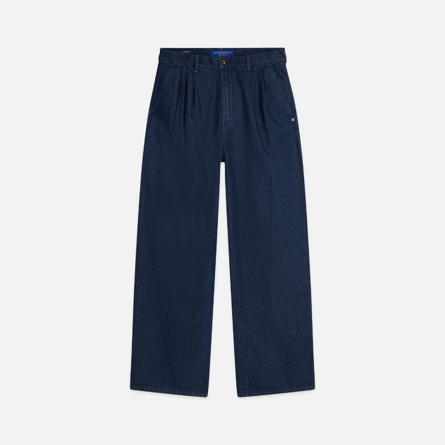Picture of SCOTCH&SODA MEN'S LOOSE FIT CHINO JEANS - WASHED INDIGO
