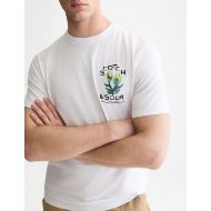 Снимка на SCOTCH&SODA МЪЖКА БЛУЗА FRONT AND BACK ARTWORK REGULAR FIT - BRIGHT WHITE 6
