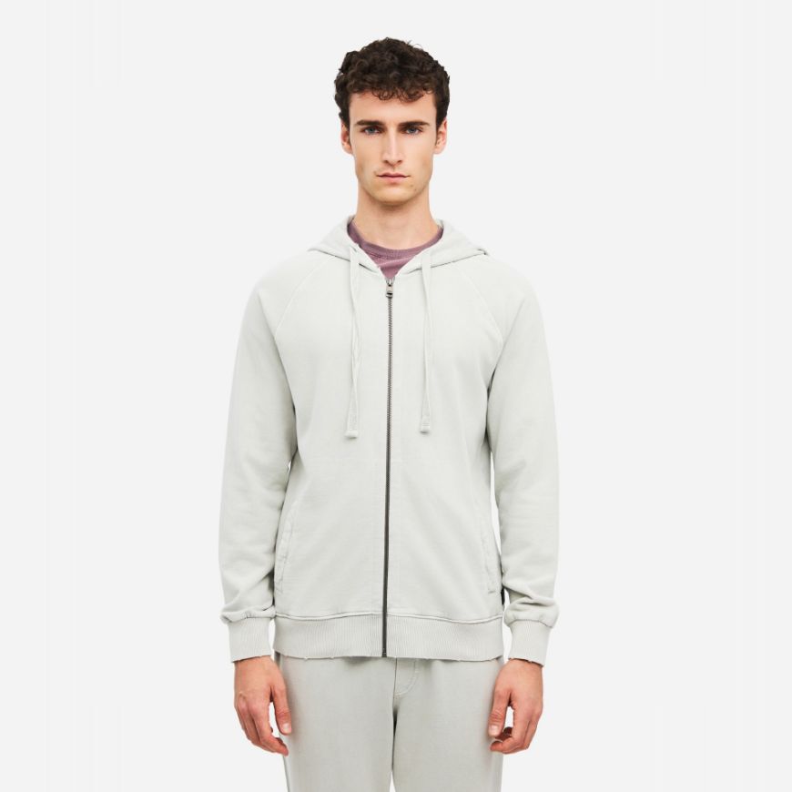 Picture of DIRTY LAUNDRY MEN'S THE RAGLAN FULL ZIP VINTAGE GREIGE