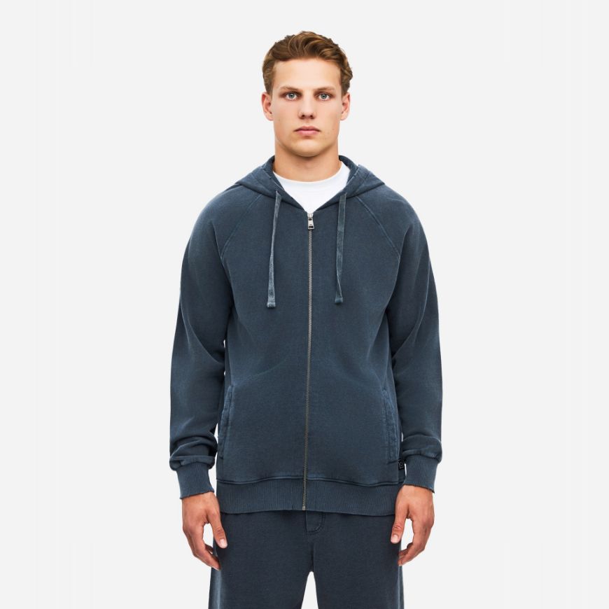 Picture of DIRTY LAUNDRY MEN'S THE RAGLAN FULL ZIP VINTAGE BLUE