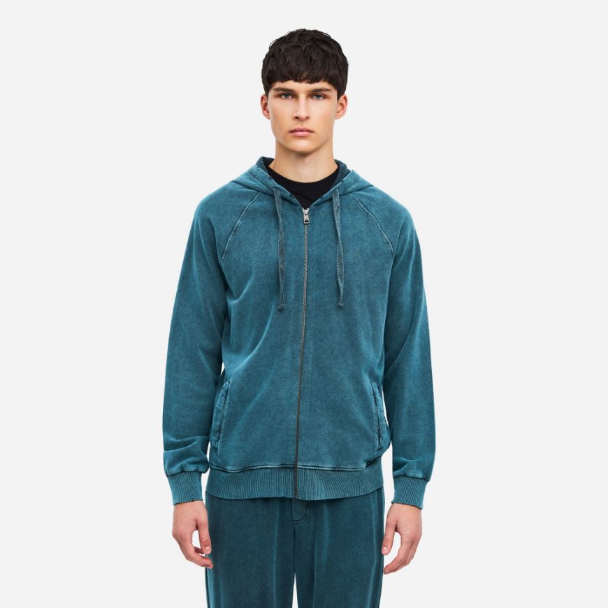 Снимка на DIRTY LAUNDRY МЪЖКИ СУИТШЪРТ THE RAGLAN FULL ZIP SHADOW TEAL