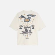 Picture of SCOTCH&SODA MEN'S FRONT AND BACK ARTWORK LOOSE FIT T-SHIRT - EGGNOG 2