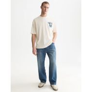 Picture of SCOTCH&SODA MEN'S FRONT AND BACK ARTWORK LOOSE FIT T-SHIRT - EGGNOG 7