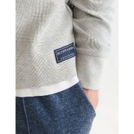Picture of SCOTCH&SODA MEN'S WAFFLE REGULAR FIT LONG SLEEVED T-SHIRT - GREY HEATHER 6