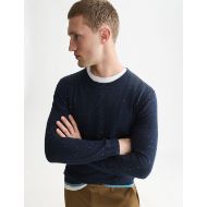 Picture of SCOTCH&SODA MEN'S NEPS WOOL-BLEND REGULAR FIT PULLOVER - SKY CAPTAIN 6