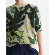 Picture of SCOTCH&SODA MEN'S WATERCOLOUR COTTON-LINEN BLEND LOOSE FIT PULLOVER - WATERCOLOUR 6
