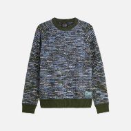 Picture of SCOTCH&SODA MEN'S JACQUARD RELAXED FIT PULLOVER - GLITCH DREAM FOREST NIGHT 1