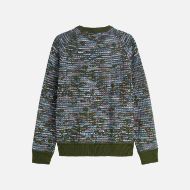 Picture of SCOTCH&SODA MEN'S JACQUARD RELAXED FIT PULLOVER - GLITCH DREAM FOREST NIGHT 2