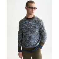 Picture of SCOTCH&SODA MEN'S JACQUARD RELAXED FIT PULLOVER - GLITCH DREAM FOREST NIGHT 4