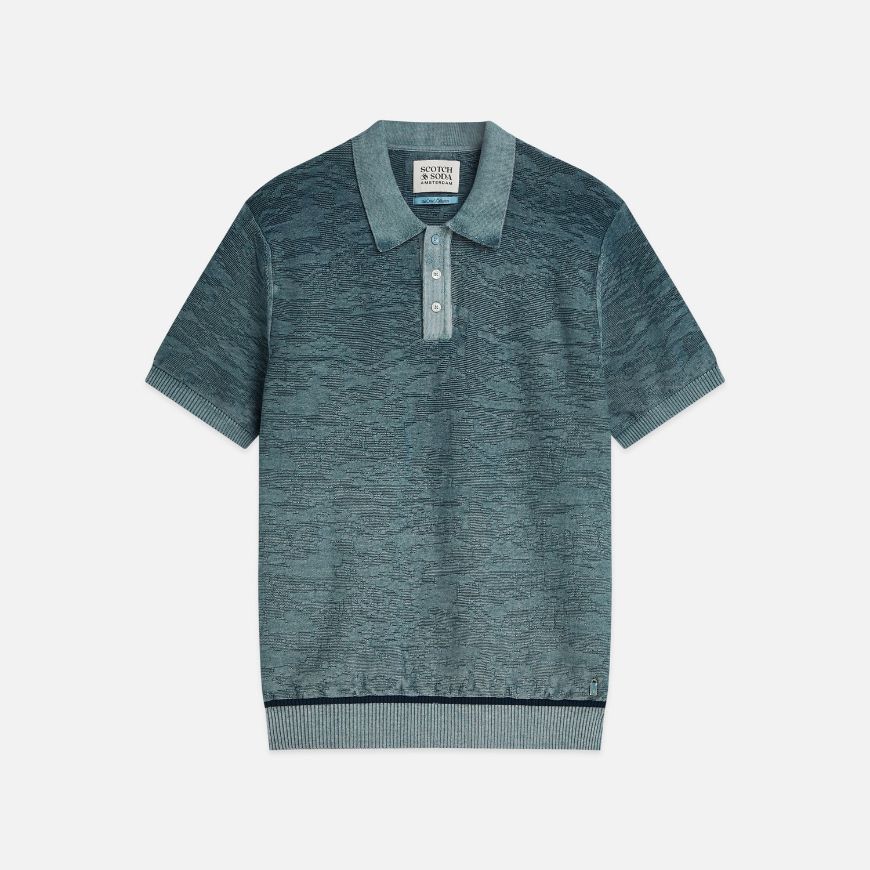 Picture of SCOTCH&SODA MEN'S STRUCTURED REGULAR FIT POLO - ADRIATIC BLUE