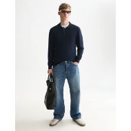 Picture of SCOTCH&SODA MEN'S ECOVERO LONG SLEEVED POLO - SKY CAPTAIN 7