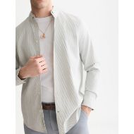 Picture of SCOTCH&SODA MEN'S SEASONAL CORE OXFORD STRIPED REGULAR FIT SHIRT - TRADEWINDS STRIPE 6