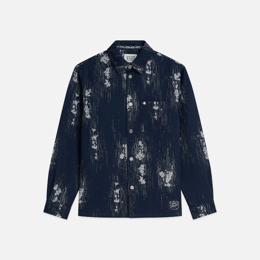 Снимка на SCOTCH&SODA МЪЖКО ЯКЕ JACQUARD RELAXED FIT OVERSHIRT - SKY CAPTAIN