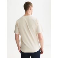 Picture of SCOTCH&SODA MEN'S EMBROIDERY PLACED ARTWORK LOOSE FIT T-SHIRT - EGGNOG 5