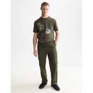 Picture of SCOTCH&SODA MEN'S EMBROIDERY PLACED ARTWORK LOOSE FIT T-SHIRT - FOREST NIGHT 7