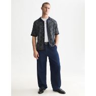 Picture of SCOTCH&SODA MEN'S JACQUARD KNITTED SHORT SLEEVED SHIRT - SOFT GEO SKY CAPTAIN 7