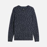 Picture of SCOTCH&SODA MEN'S BOUCLÉ MELANGE WOOL-ALPACA-BLEND REGULAR FIT PULLOVER - SKY CAPTAIN MELANGE 1