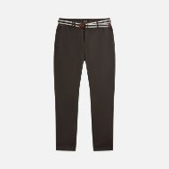 Picture of SCOTCH&SODA MEN'S WARREN COTTON-BLEND TWILL BELTED CHINO - RAVEN 1
