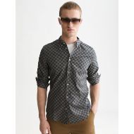 Picture of SCOTCH&SODA MEN'S MICRO PRINTED SLIM FIT SHIRT - SOFT GEO SKY CAPTAIN 4