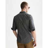 Picture of SCOTCH&SODA MEN'S MICRO PRINTED SLIM FIT SHIRT - SOFT GEO SKY CAPTAIN 5