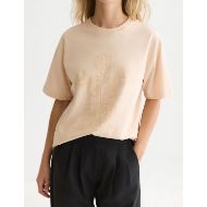 Снимка на SCOTCH&SODA ДАМСКА БЛУЗА FLOCK ARTWORK LOOSE FIT - SHIFTING SAND 6