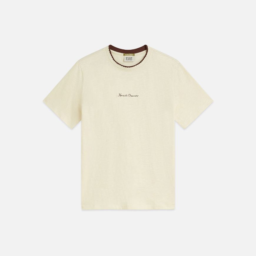 Снимка на SCOTCH&SODA ДАМСКА БЛУЗА CHEST EMBROIDERY REGULAR FIT - EGGNOG