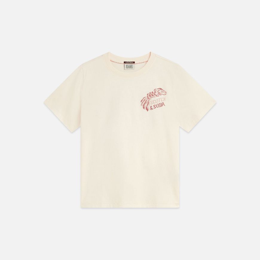 Снимка на SCOTCH&SODA ДАМСКА БЛУЗА FRONT AND BACK ARTWORK REGULAR FIT - EGGNOG