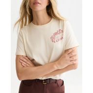 Снимка на SCOTCH&SODA ДАМСКА БЛУЗА FRONT AND BACK ARTWORK REGULAR FIT - EGGNOG 4