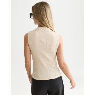 Снимка на SCOTCH&SODA ДАМСКА БЛУЗА EMBOSSED PLEAT MOCK NECK TANK - EGGNOG 5