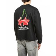 Снимка на REPLAY INC. БЛУЗА LONG-SLEEVED COTTON T-SHIRT WITH STAR BLACK 2