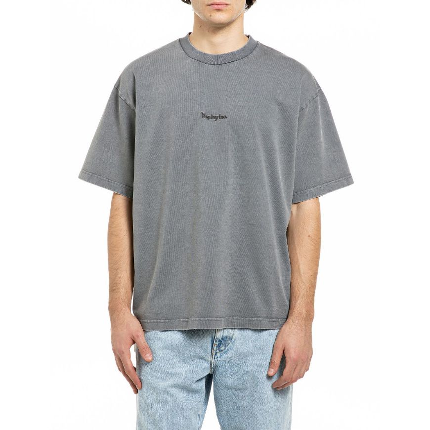 Снимка на REPLAY INC. БЛУЗА ACID WASH COTTON LOGO T-SHIRT STONE GREY