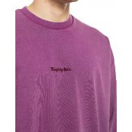 Снимка на REPLAY INC. БЛУЗА ACID WASH LONG-SLEEVED COTTON LOGO T-SHIRT GRAPE JUICE 3