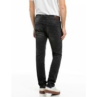 Picture of REPLAY MEN'S ANBASS SLIM-FIT HYPERFLEX BLACK STRETCH DENIM JEANS DARK GREY 3