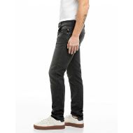 Picture of REPLAY MEN'S ANBASS SLIM-FIT HYPERFLEX BLACK STRETCH DENIM JEANS DARK GREY 2